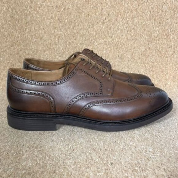 POLO RALPH LAUREN MEN\'S ASHER WINGTIP DURBY LUXURY COW LEATHER CLASSICS